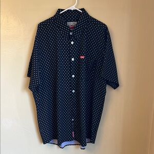 Dixxon Men's Black Polka Dot Shirt